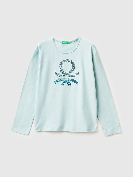 WARM TOUCH GLITTER LONG SLEEVE T-SHIRT