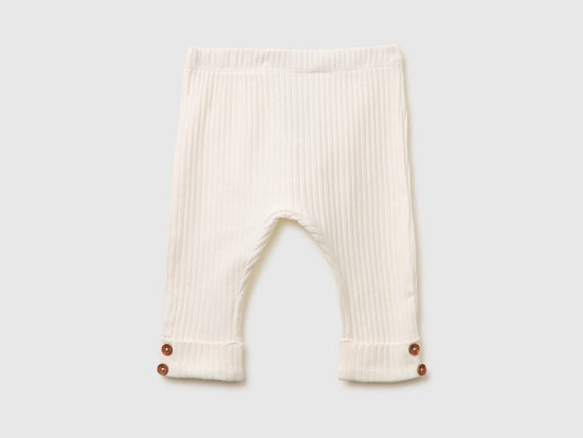 COTTON RIBBED LEGGINGS
