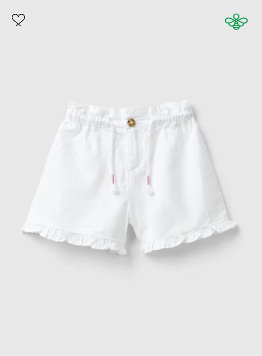 Toddler girl linen blend shorts