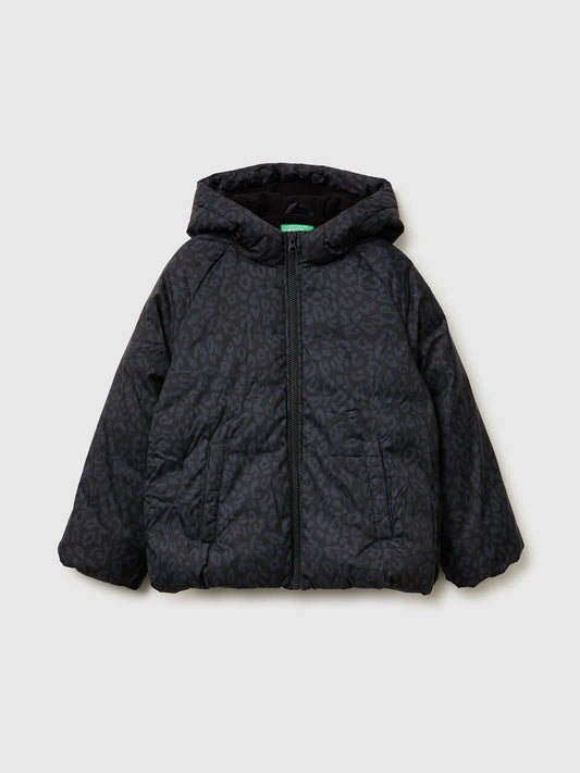 ANIMAL PRINT PADDED COAT