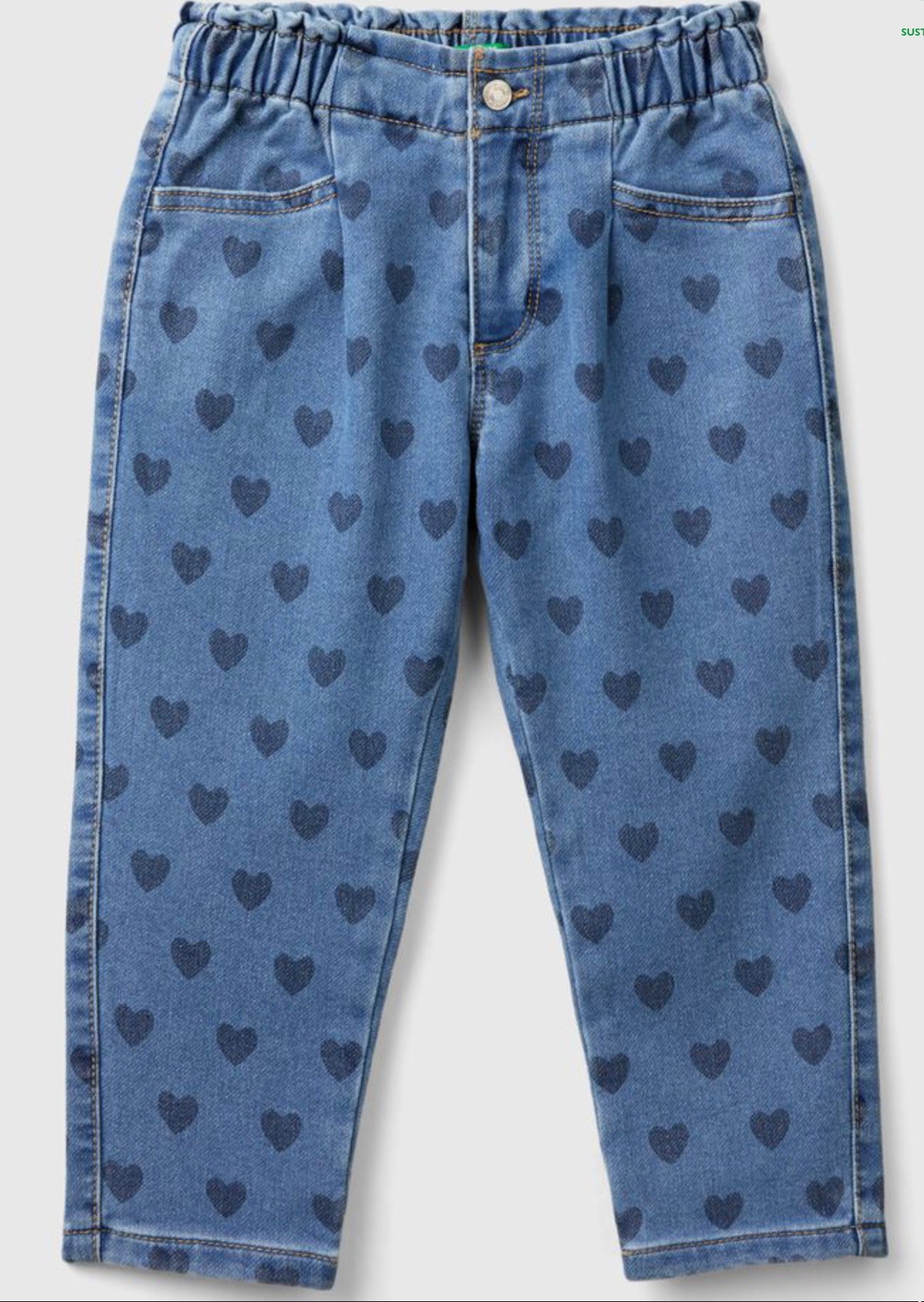 Kid girl heart jeans