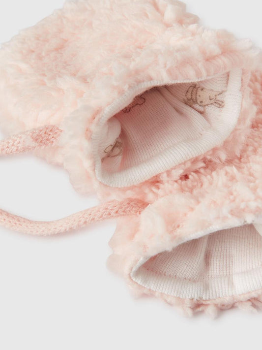 WINTER LINED GLOVES ON STRING