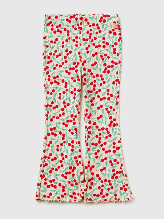 Cotton ribbed leggings