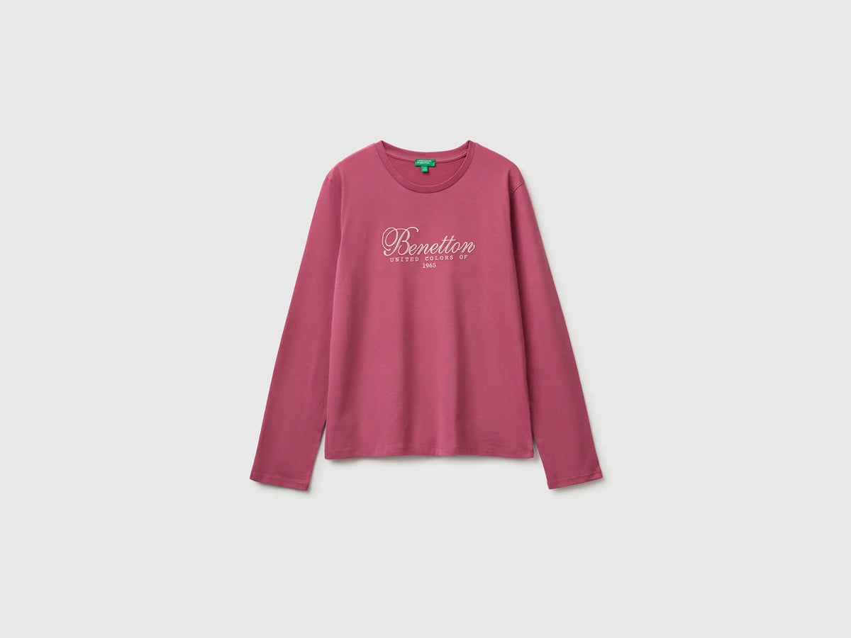 Cotton long sleeve T-shirt