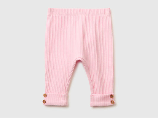 Cotton ribbed leggings