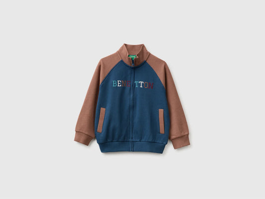 Zip up sweatshirt with logo