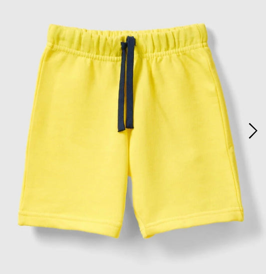 Toddler Boy Yellow Organic Shorts