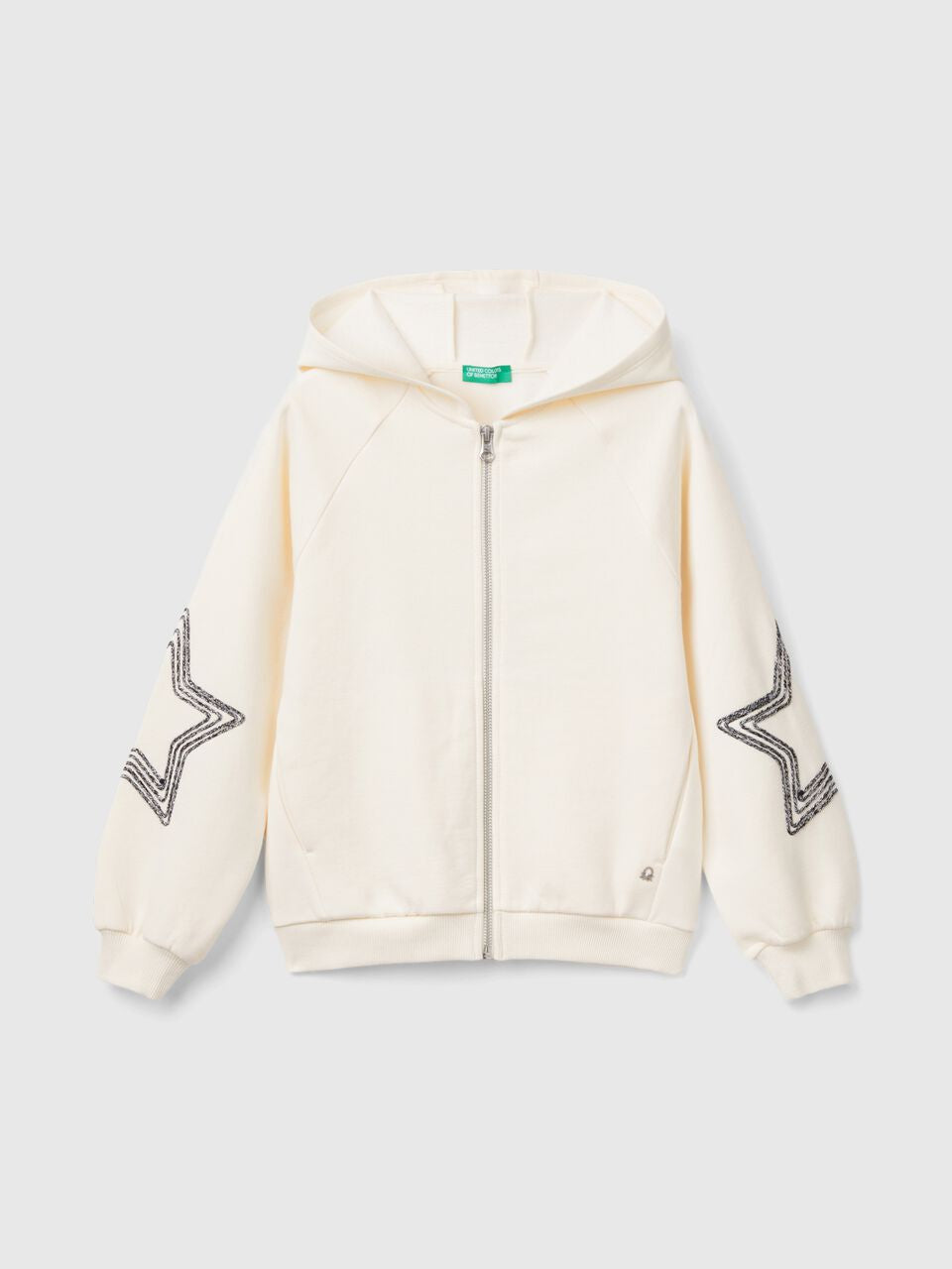 JUNIOR GIRL, LUREX DETAIL HOODY