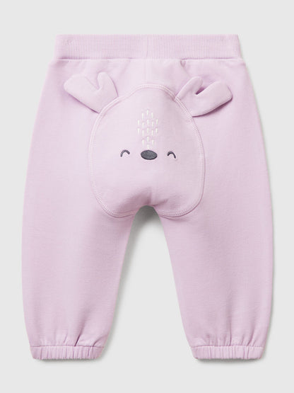 BABY SWEATPANTS WITH ANIMAL DETAIL