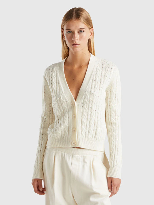 CABLE CARDIGAN