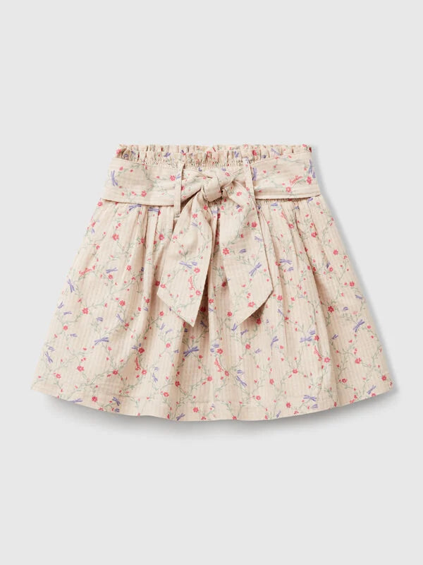 KID GIRL FLORAL SKIRT