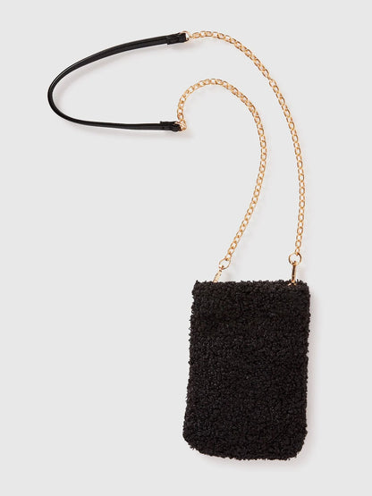 Faux Fur Cell Phone Holder