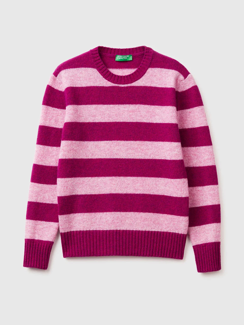 STRIPED SWEATER IN PURE SHETLAND WOOL