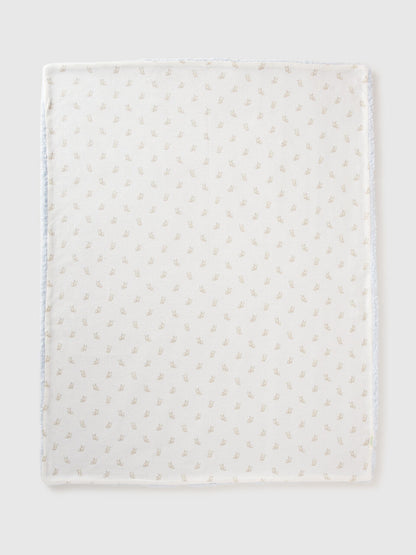 TEDDY LOOK BLANKET BLUE