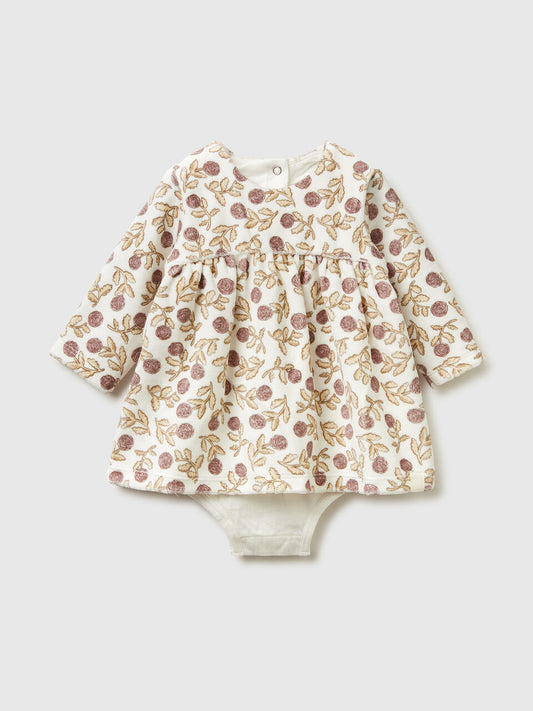 FLORAL CHENILLE DRESS