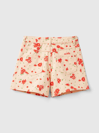Junior Girl Floral Shorts