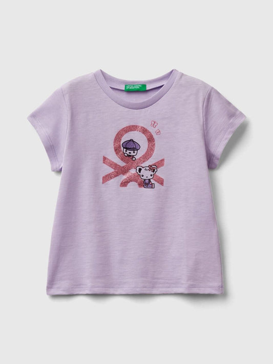 Toddler Girl Lilac Cotton T-Shirt