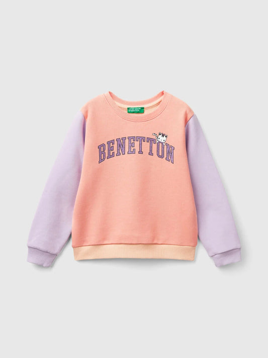 KID GIRL, 100% COTTON SWEATSHIRT