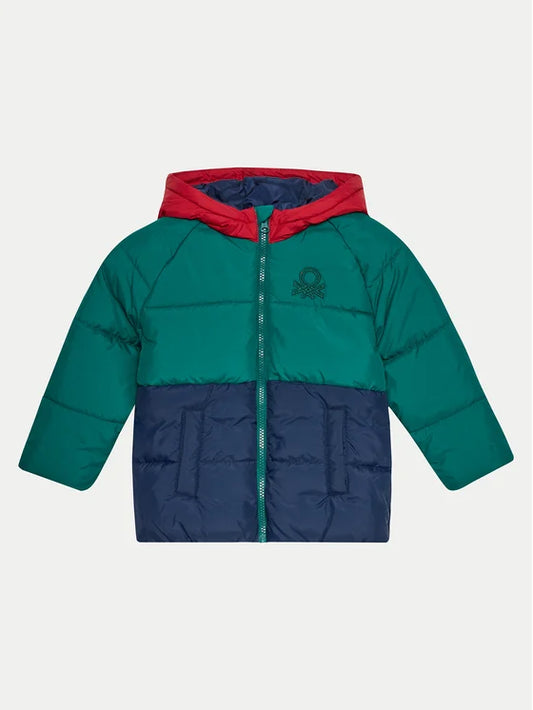 KID BOY COLOUR BLOCK WINTER COAT