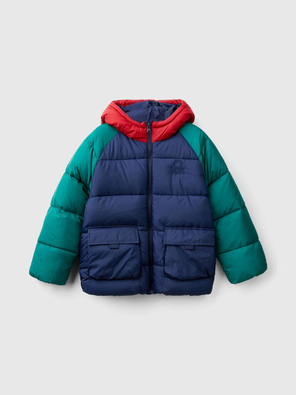 JUNIOR BOY COLOUR BLOCK COAT