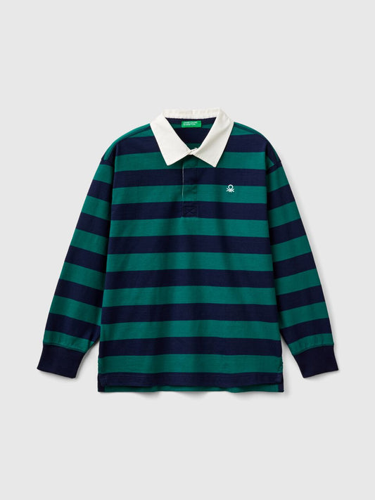 JUNIOR BOY STRIPED RUGBY SHIRT