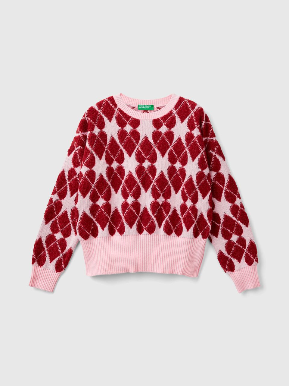 JUNIOR GIRL HEART JUMPER