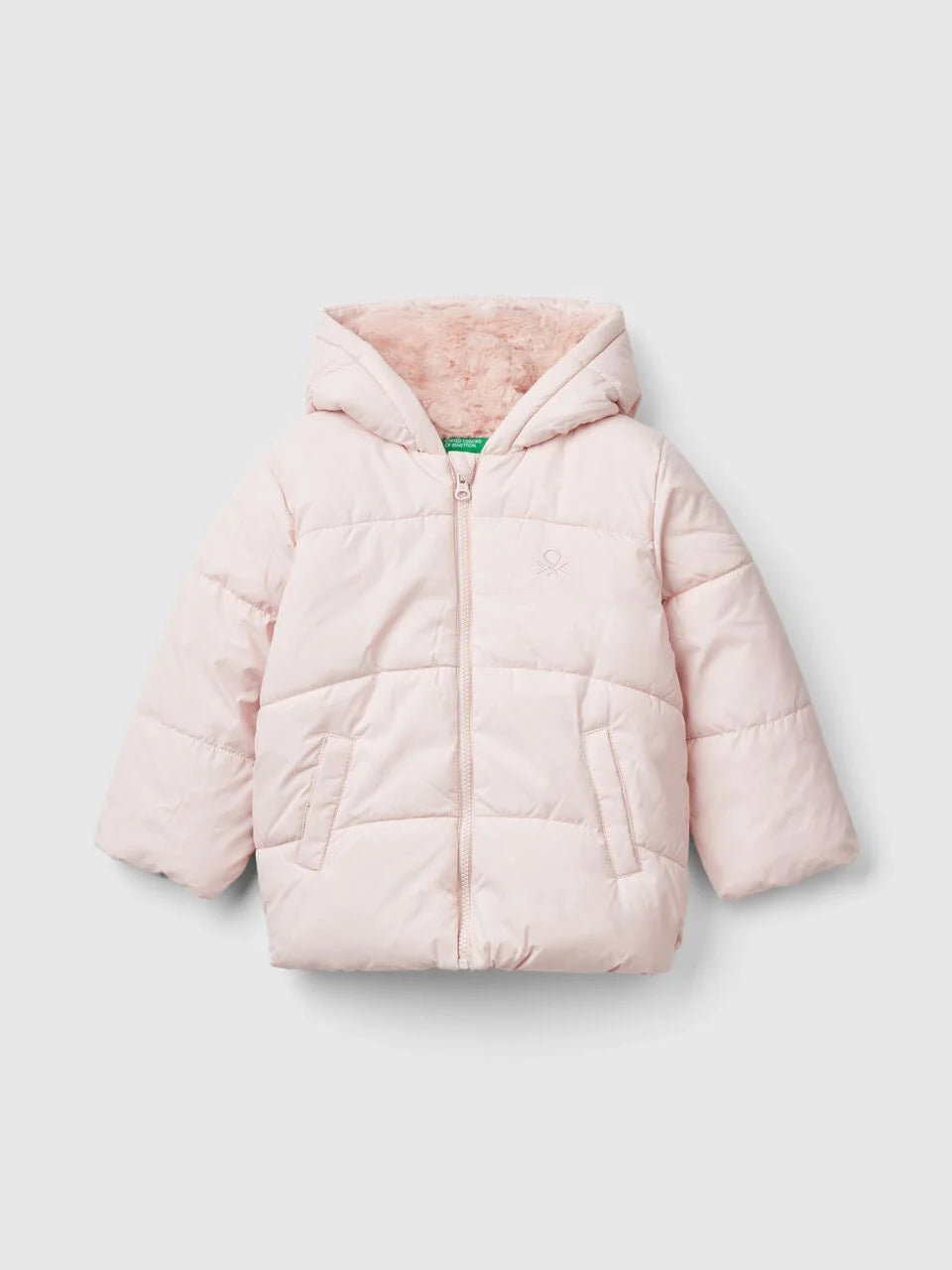 KID GIRL PADDED COAT WITH FUR LINING