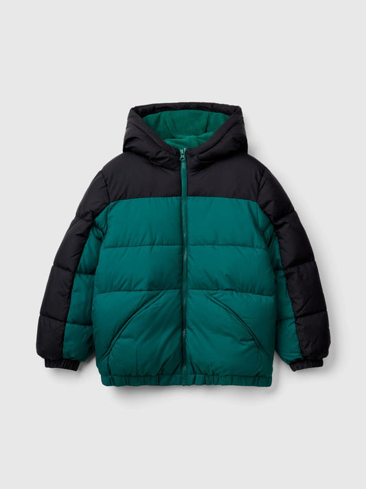 JUNIOR BOY COLOUR BLOCK COAT