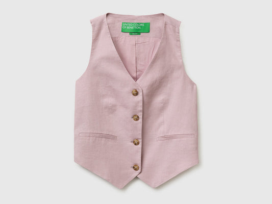 100% linen vest