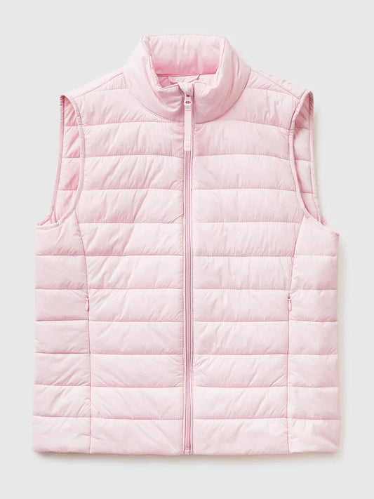 Sleeveless slim fit padded jacket