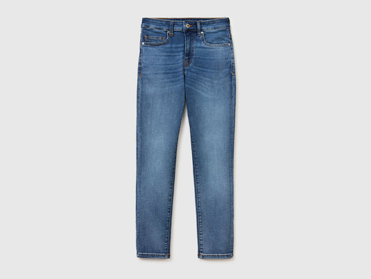Slim fit high-waisted jeans