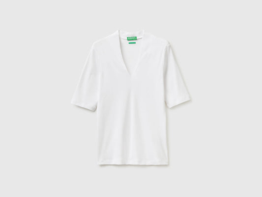 Slim fit t-shirt in long fiber cotton