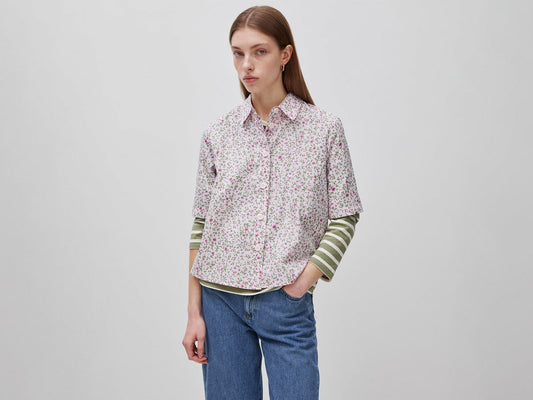 Short sleeve patterned shirt